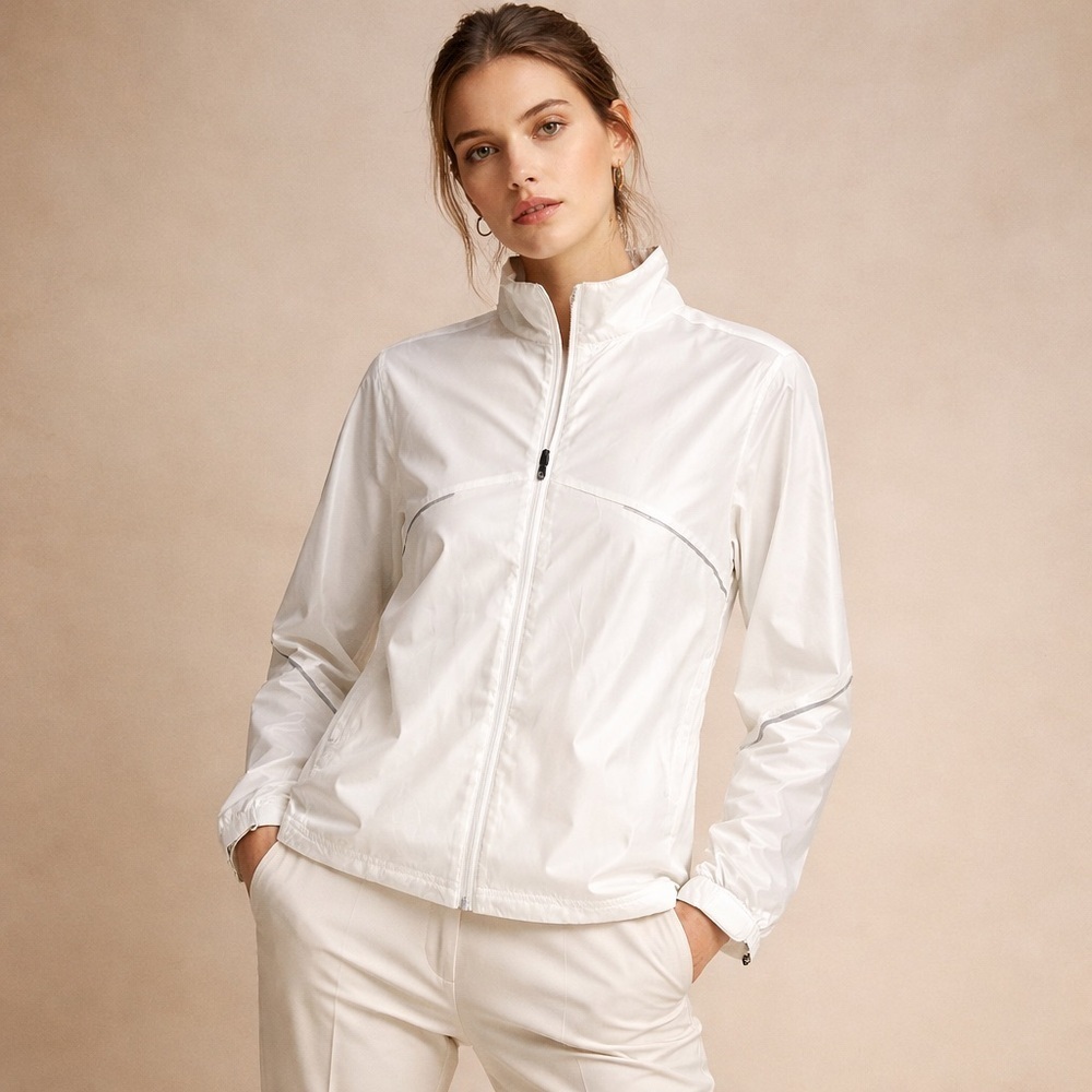 Elegant Women's White Utility Jacket